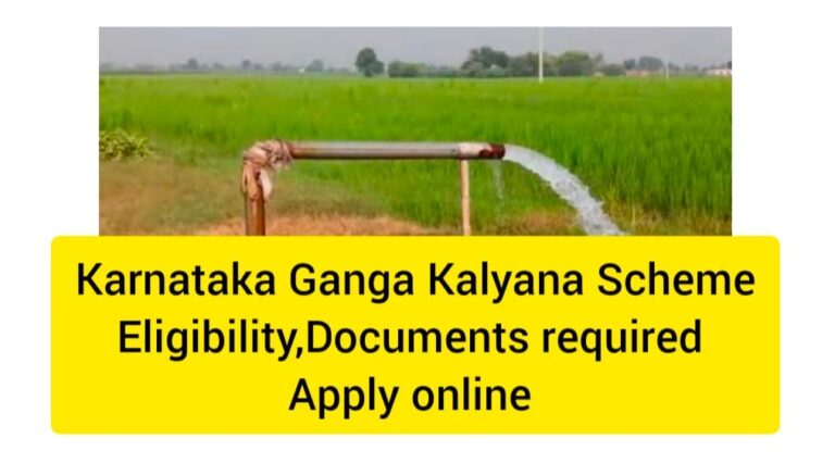 Karnataka Ganga Kalyana Yojana Eligibility Documents Required Status